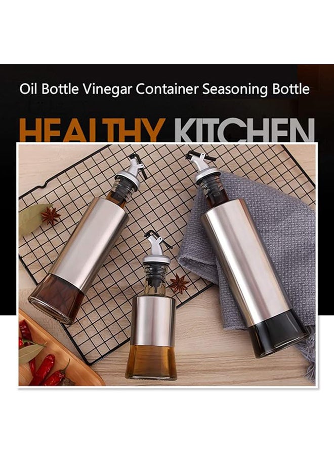 Master Gold Goolsky Oil Bottle Oil Dispenser Oil Glass 500ml Vinegar Container Seasoning Bottle for Kitchen BBQ Camping  - Image 5