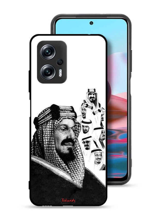 Tolwak غطاء حماية Xiaomi Redmi Note 11T Pro 5G فن ملصق ملوك المملكة العربية السعودية BW - Image 1