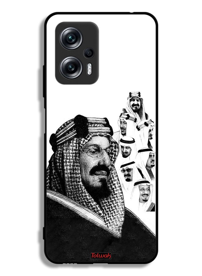 Tolwak غطاء حماية Xiaomi Redmi Note 11T Pro 5G فن ملصق ملوك المملكة العربية السعودية BW - Image 2