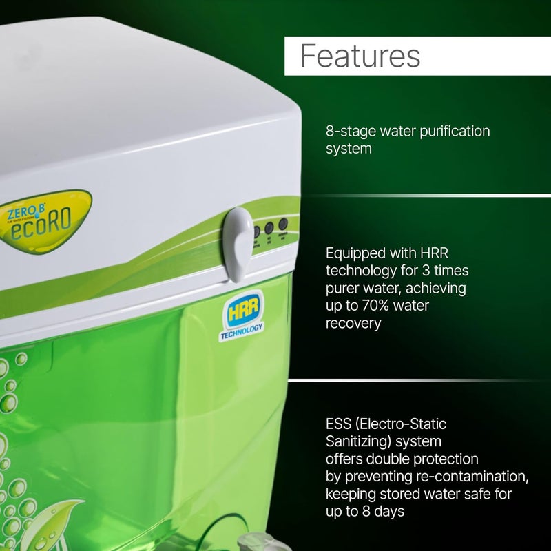 Zero B ZeroB ECO RO Indias First High Recovery Rate 8 Stages RO Water Purifier Eco RO - Image 5