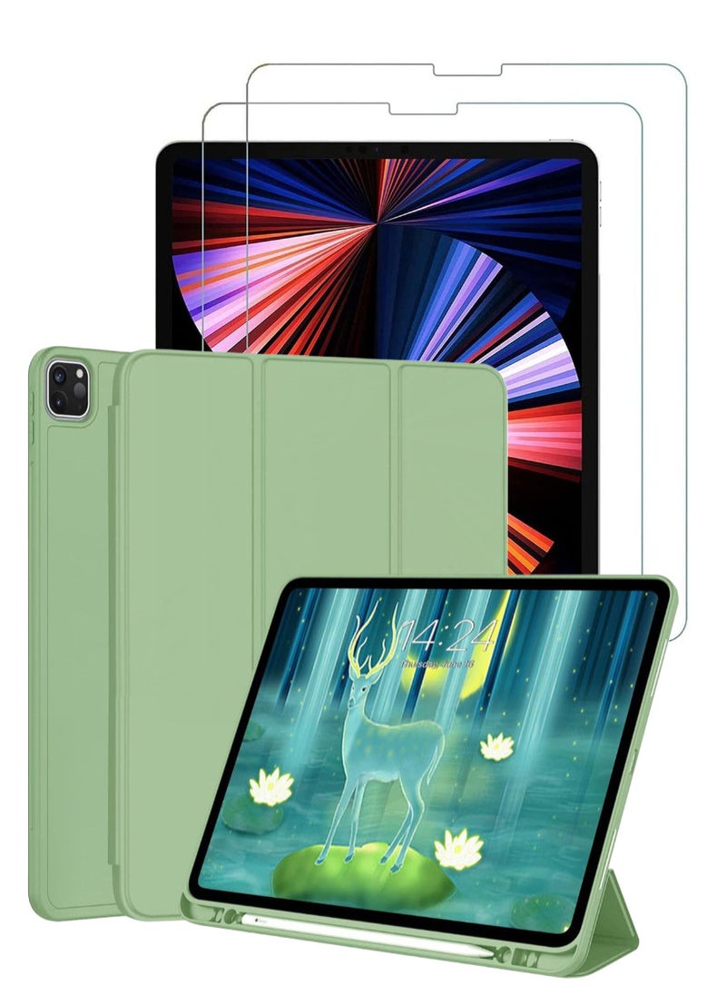 Blueberry Smart Case For iPad Pro 11 Inch 2021 (3rd Gen) with 2 Pieces Tempered Clear Glasses - Image 1