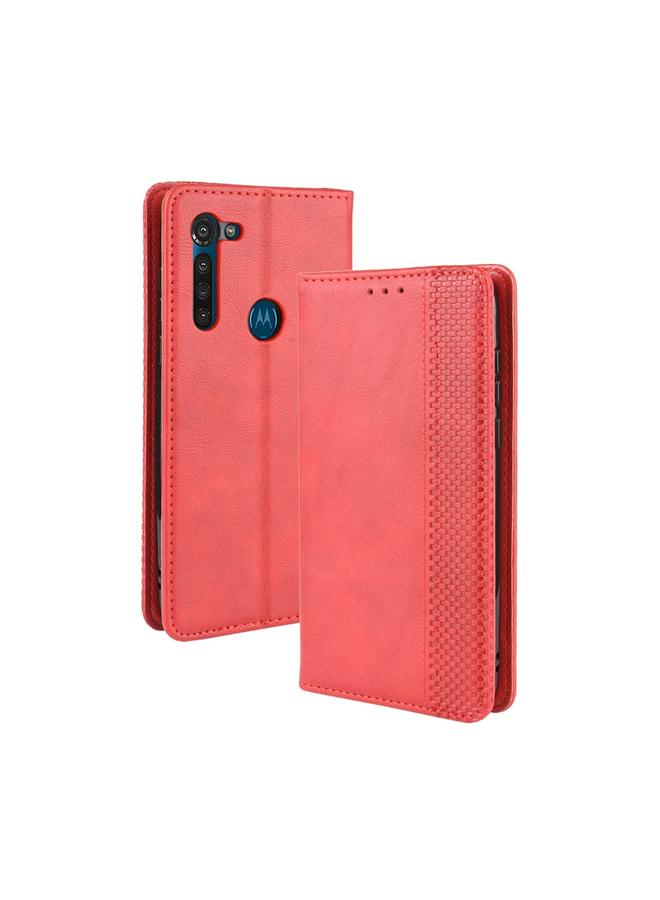 S-TOP Case For Motorola Moto G8 Power Magnetic Buckle Retro Crazy Horse Texture Horizontal Flip Leather Case , with Holder & Card Slots & Photo Frame - Image 1