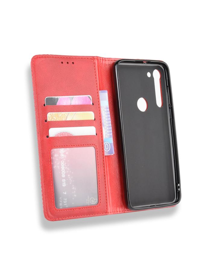 S-TOP Case For Motorola Moto G8 Power Magnetic Buckle Retro Crazy Horse Texture Horizontal Flip Leather Case , with Holder & Card Slots & Photo Frame - Image 4