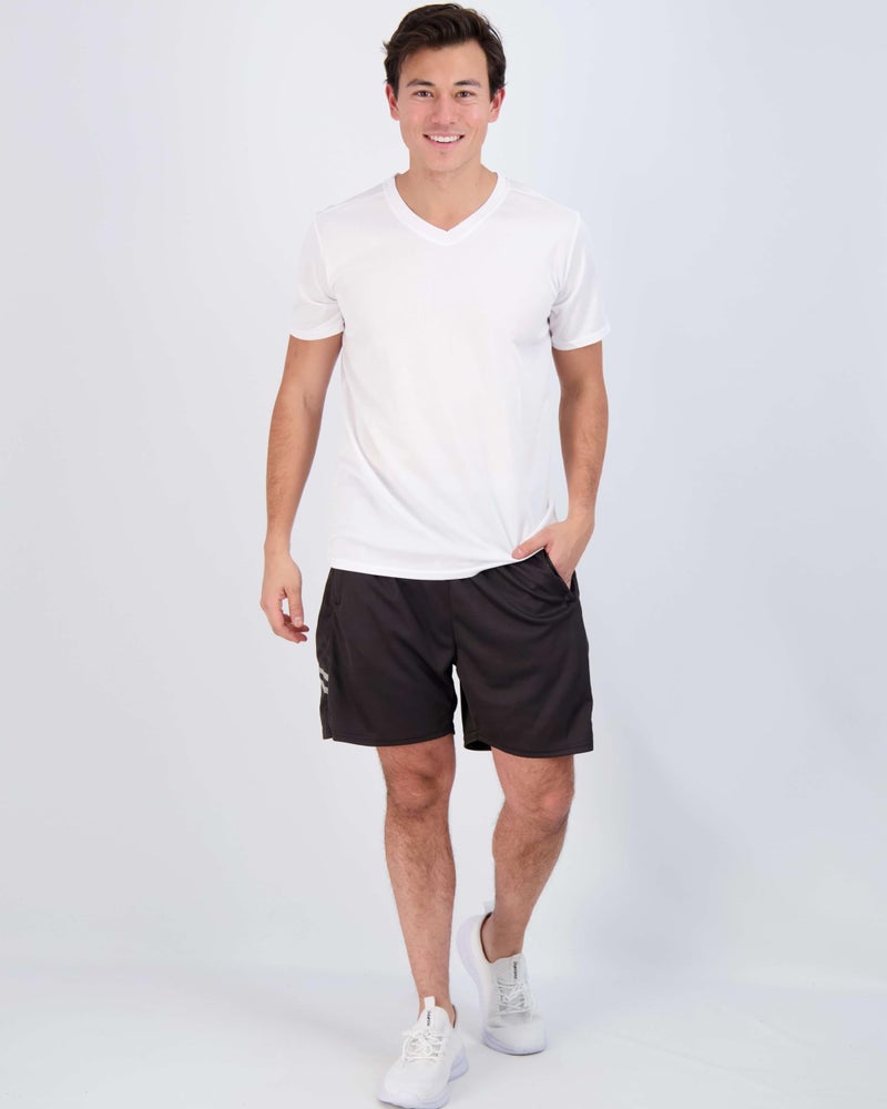 REALESSENTIALS Real Essentials 5 Pack: Men's Mesh Quick Dry Short Sleeve V-Neck T-Shirt - Athletic Performance (Available in Big & Tall)- Set 3, 3X - Image 5