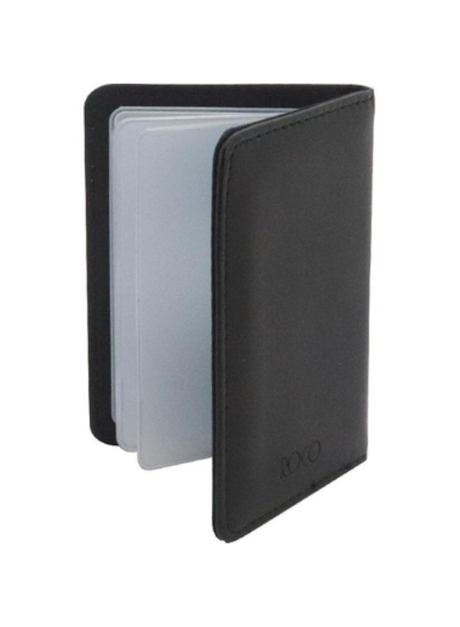 ROCO Business Card Holder 20 Cards8.5 X 5.4 cm Card Size PU Material Black - Image 3