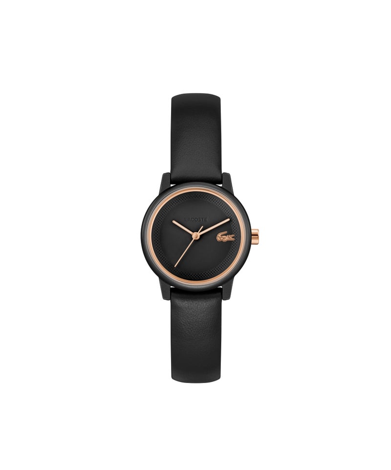 LACOSTE Round Analog Women'S Black Aluminum Case  Watch - Image 3