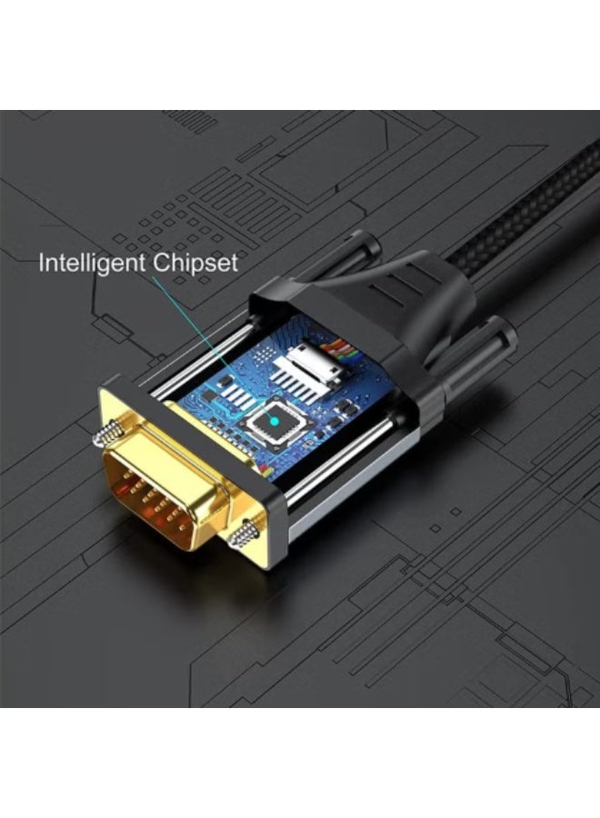 Generic (Unbranded) HDMI to VGA Cable 1M, Adapter (Male to Male) 1080P HD Video Cord Compatible for Computer, Desktop, Laptop, PC, Monitor, Projector, HDTV and More - Image 5