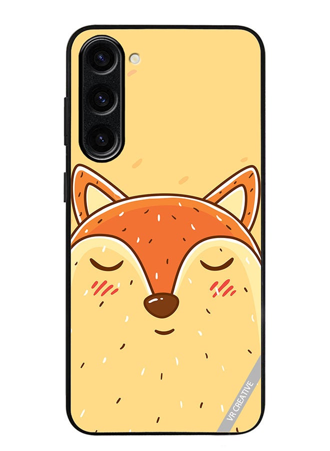 VR CREATIVE Protective Case Cover For Samsung Galaxy S23 Sleeping Fox Design Multicolour - Image 1