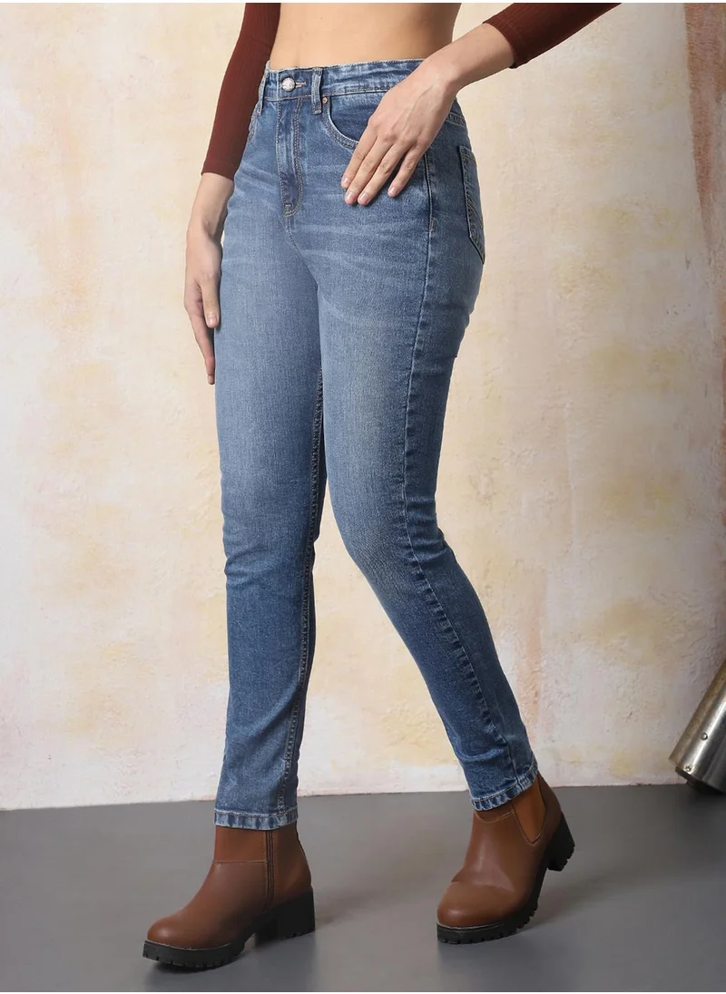 هاي ستار Stay effortlessly stylish with this comfortable Blue Skinny Fit Jeans Washed design crafted from 80% Cotton, 18% Polyester,2% Spandex with Button closure.