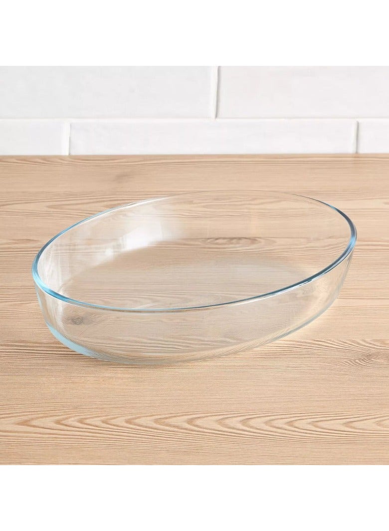 BOROSIL Oval Microwavable Baking Dish/Roaster 3 Liter - Image 1