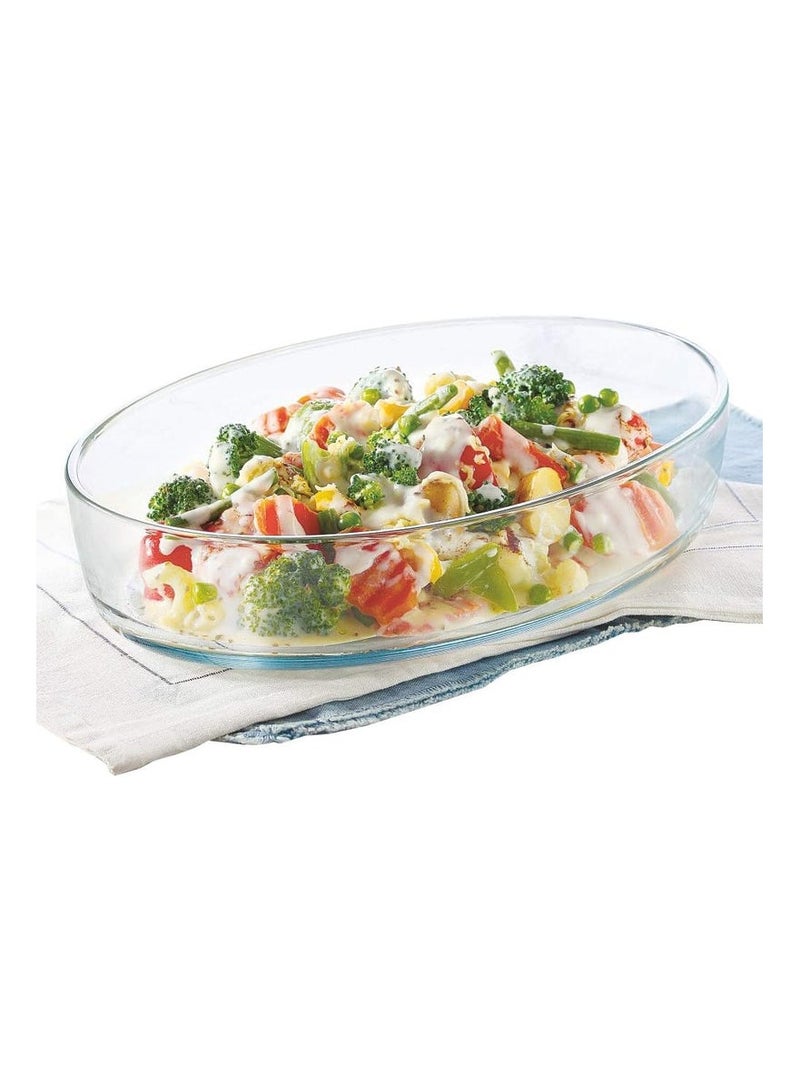 BOROSIL Oval Microwavable Baking Dish/Roaster 3 Liter - Image 2