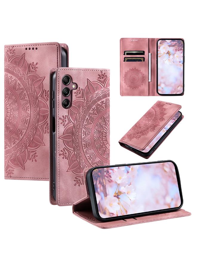 S-TOP Case For Samsung Galaxy A25 5G Totem Embossed Magnetic Leather Phone Case - Image 1