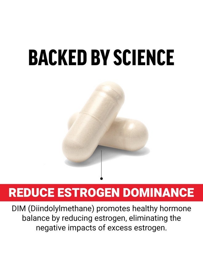 Force Factor DIM Pills to Decrease Estrogen in Men, Diindolylmethane Supplement with Key Natural Ingredients and Superior Absorption, Diindolylmethane 300mg, Works Fast, 30 Capsules - Image 2