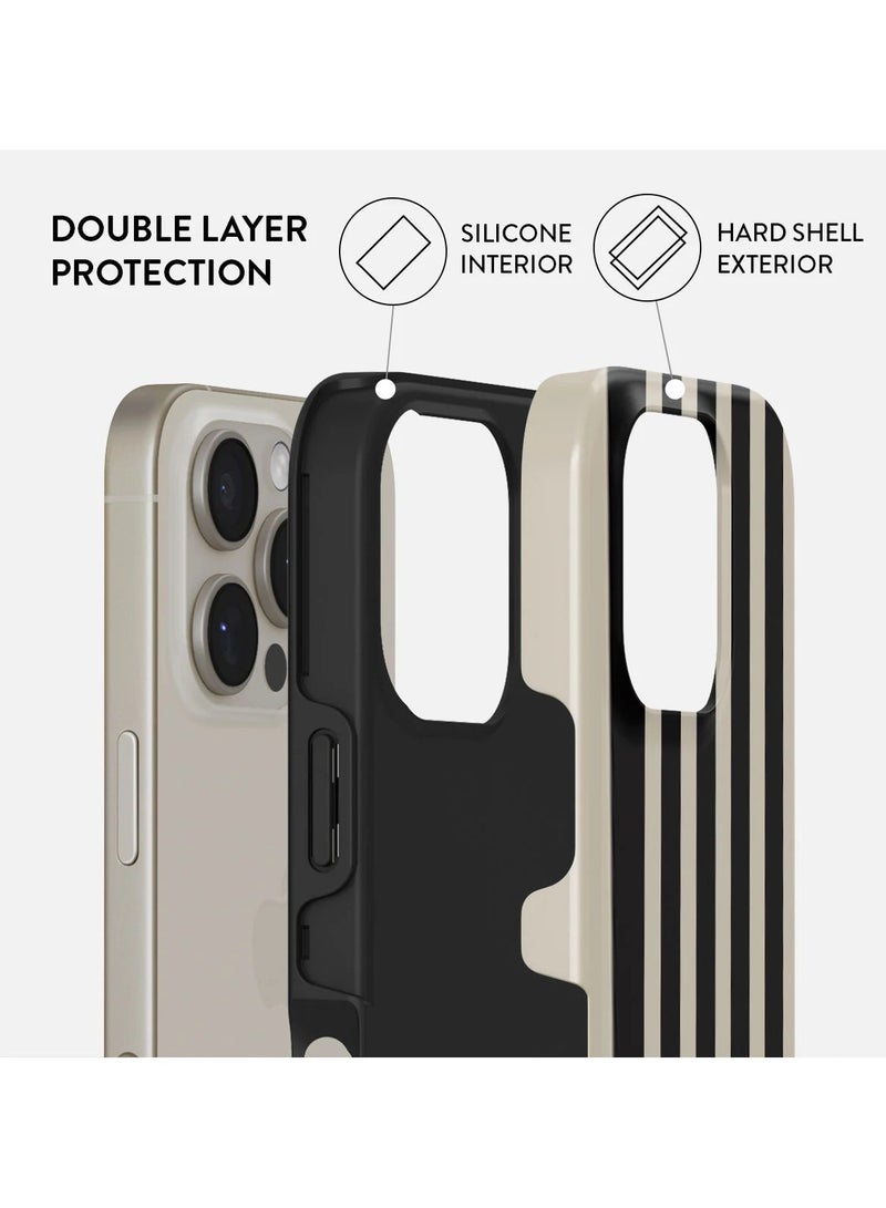 بورجا جراب آيفون  برو، غلاف صلب قطعتين + بطانة سيليكون ، امتصاص الصدمات، وصول كامل للمنافذ، حواف مرتفعة لحماية الشاشة والكاميرا، طباعة عالية الجودة لا تتلاشى، نبوءة - Image 2