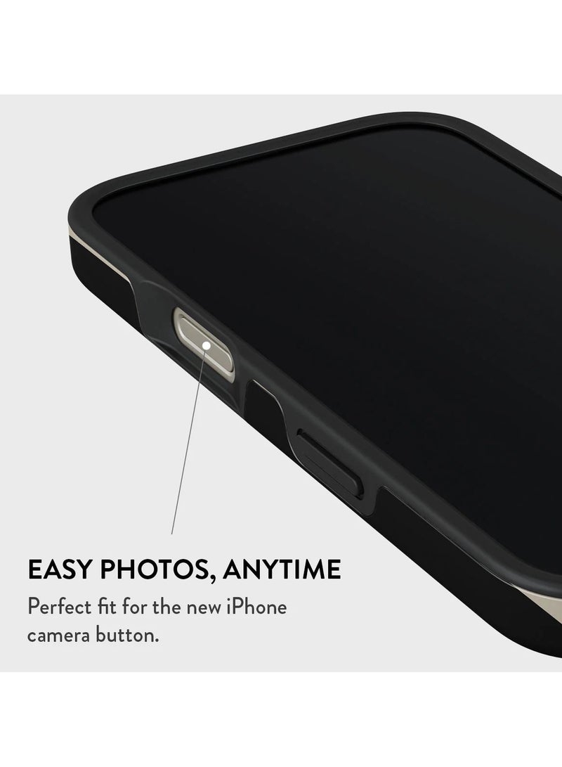 بورجا جراب آيفون  برو، غلاف صلب قطعتين + بطانة سيليكون ، امتصاص الصدمات، وصول كامل للمنافذ، حواف مرتفعة لحماية الشاشة والكاميرا، طباعة عالية الجودة لا تتلاشى، نبوءة - Image 5