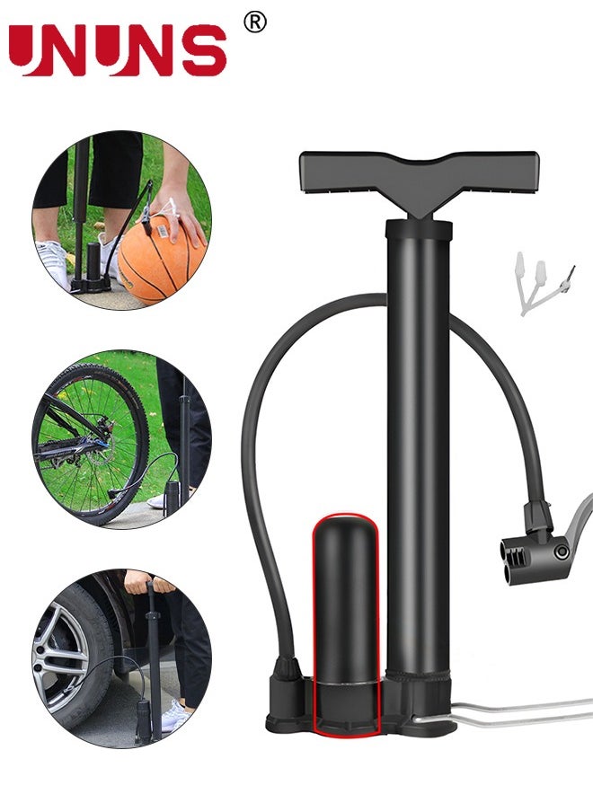 UNUNS Bicycle Pump,Portable Bike Tire Pump,120 Psi Bike Air Pump With Accessories,Universal Air Pump For Basketball Football Volleyball Motorcycles Car All Bikes And Sports Balls  - Image 1