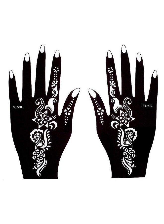 ivana's - Heena Mehandi Tatto Stencil Set For ; Hand ; Body ; Fingure ; Face ; Heena Art Temporary Tatto For Kids Girls & Women Design Niv07 - Image 1