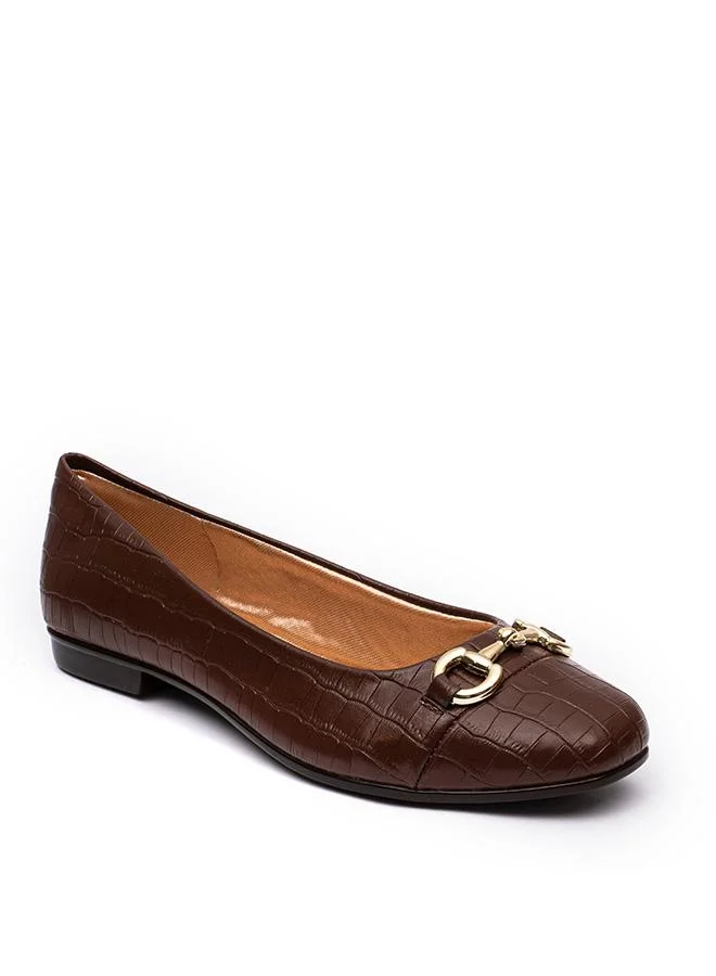 FYOR Croc-Accent Ballerina BLG 007