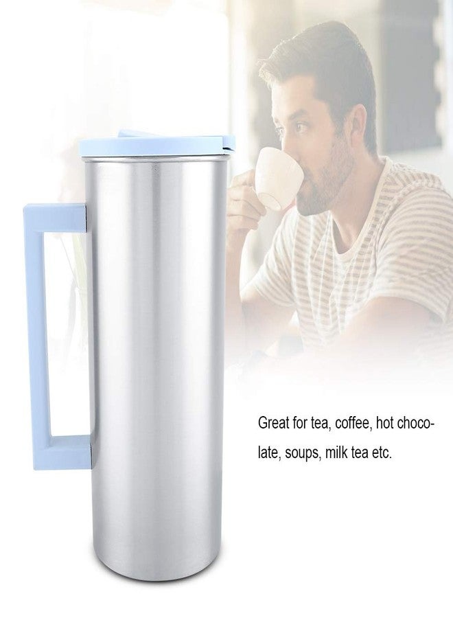 Raguso 1800ml Multi-purpose Water Pitcher Stainless Steel Tea Pitcher Coffee Pitcher Surface Coffee Mugs With Lid For Home Kitchen(blue) - Image 5