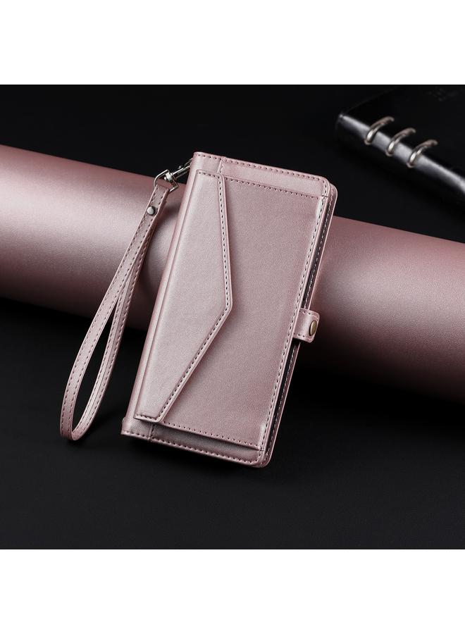 S-TOP Case For iPhone XS / X Wallet Multi-card Slot Leather Phone Case with Lanyard - Image 2