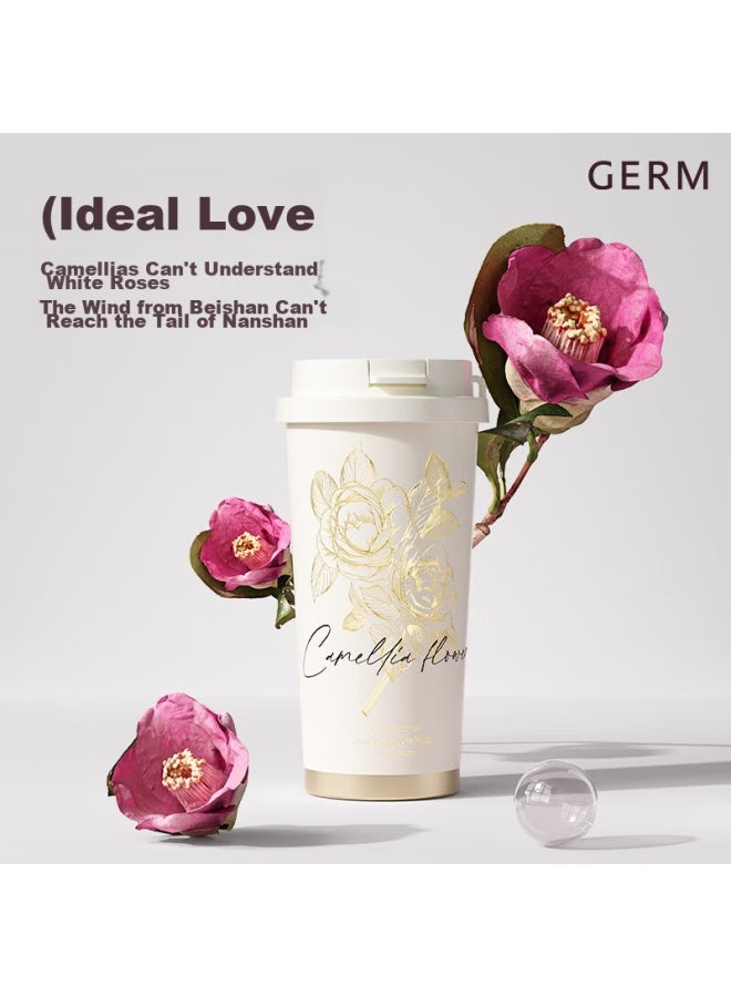 Germ Insulated Cup Women's Coffee Cup 316 Stainless Steel Water Cup Large Capacity Student Portable Cup Gift 500ml Night Lily - Image 4