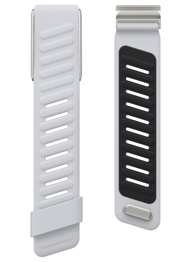 سوار معصم سيليكون متين ومريح متوافق مع سوار WHOOP 4.0، سوار سيليكون رياضي ناعم ذو حلقة رياضية للرجال والنساء، مع موصل على شكل حرف U - Image 5