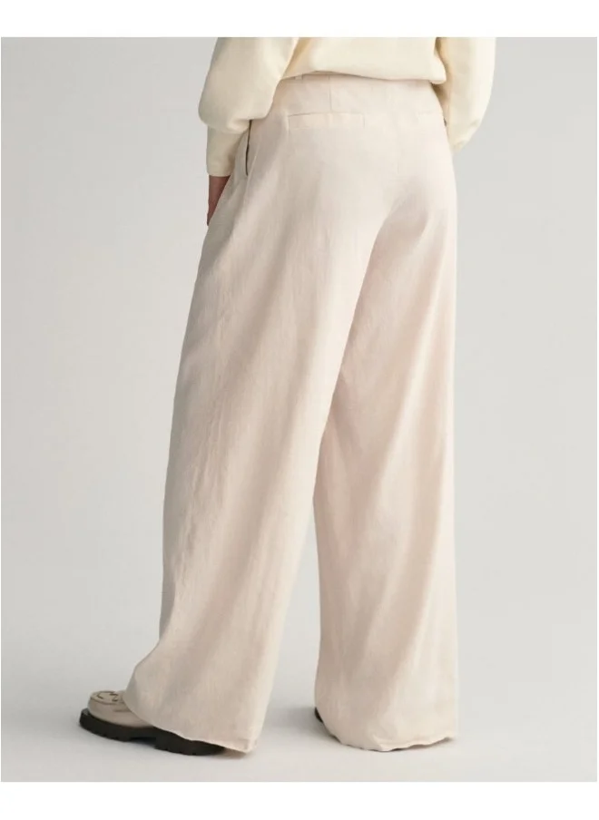 GANT Gant Wide Leg Stretch Linen Pants