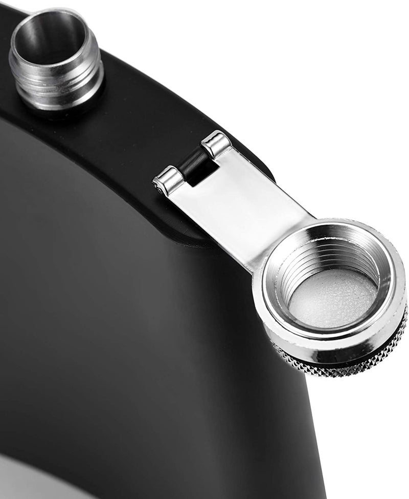 Linist Hip Flask for Liquor Stainless Steel Leak Proof Hip Flask with Funnel Flask Set Men Flask Women Flask Set (Black) (7 Oz) - Image 4