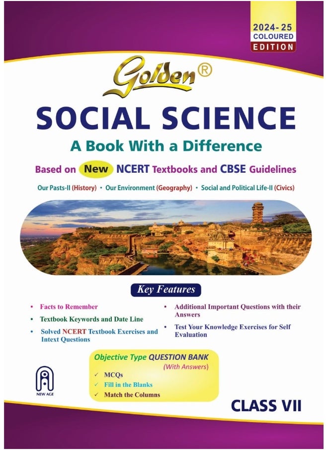 Golden Social Science (History, Geography and Civics): Based on NEW NCERT for Class- 7 (For 2024 Final Exams, includes Objective Type Question Bank)  - Image 2