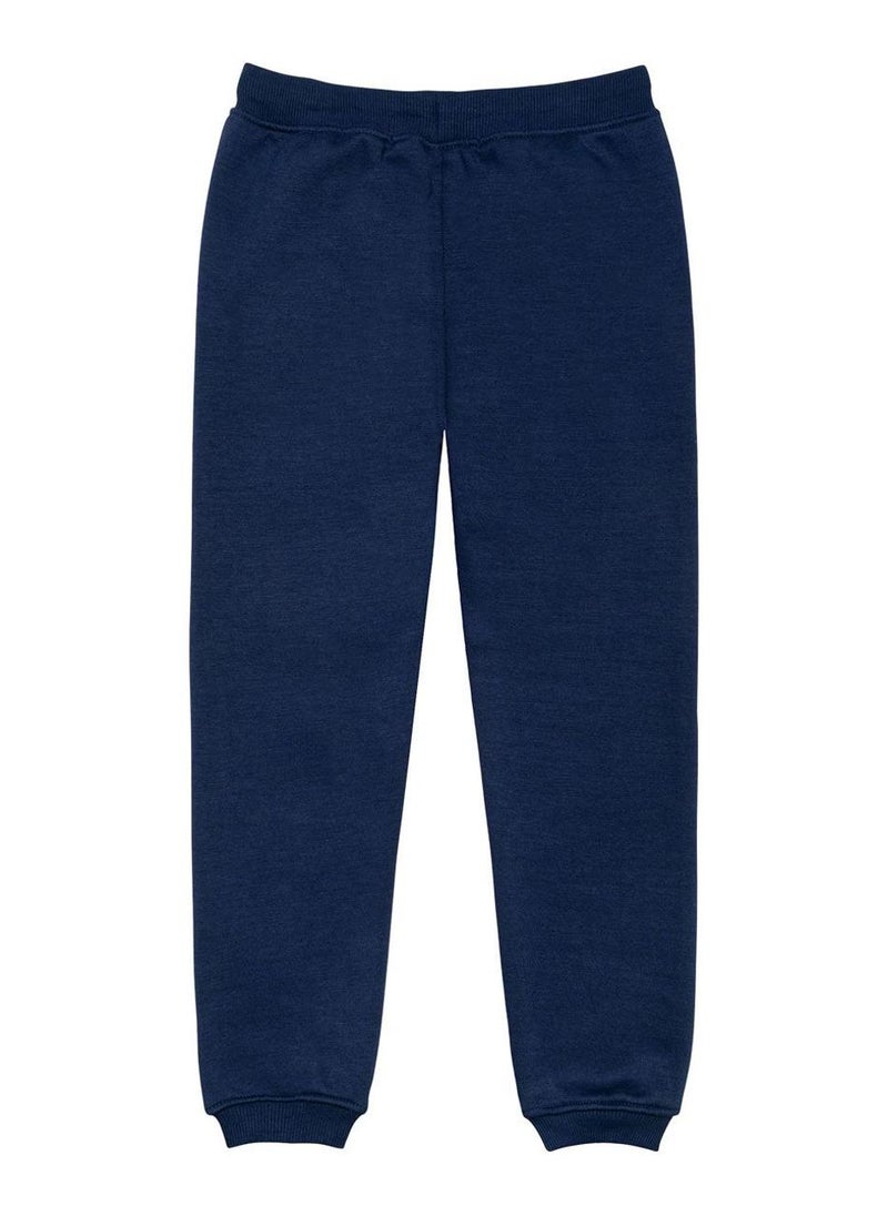 MINOTI Kids Girls Sweat Joggers with Front Leg Print Detail  - Image 2