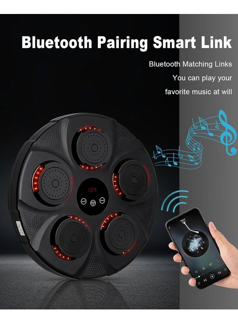 يوڠام آلة الملاكمة الإلكترونية، هدف ملاكمة عملي لجدار التدريب، آلة ملاكمة موسيقية، لوحات ملاكمة ذكية مع قفازات ملاكمة - Image 4