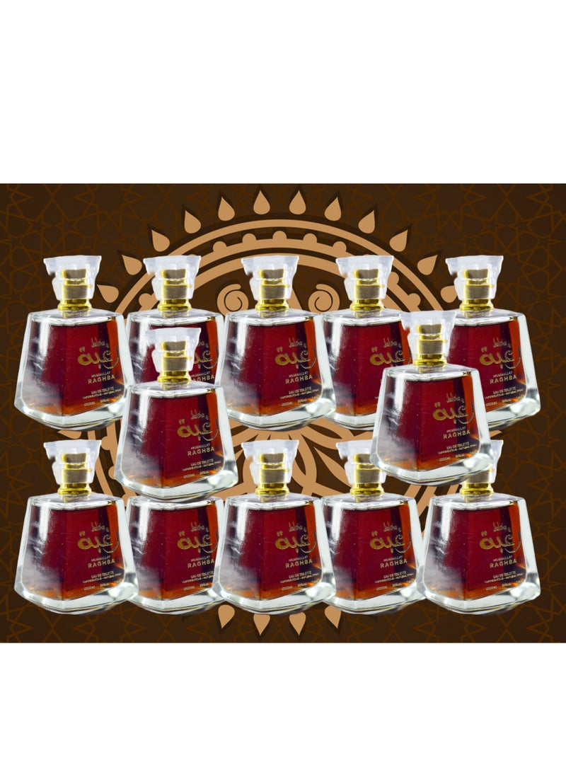 RAGHBA 12 Pieces Mukhallat Raghba Perfume EDT 100 Ml - Image 1