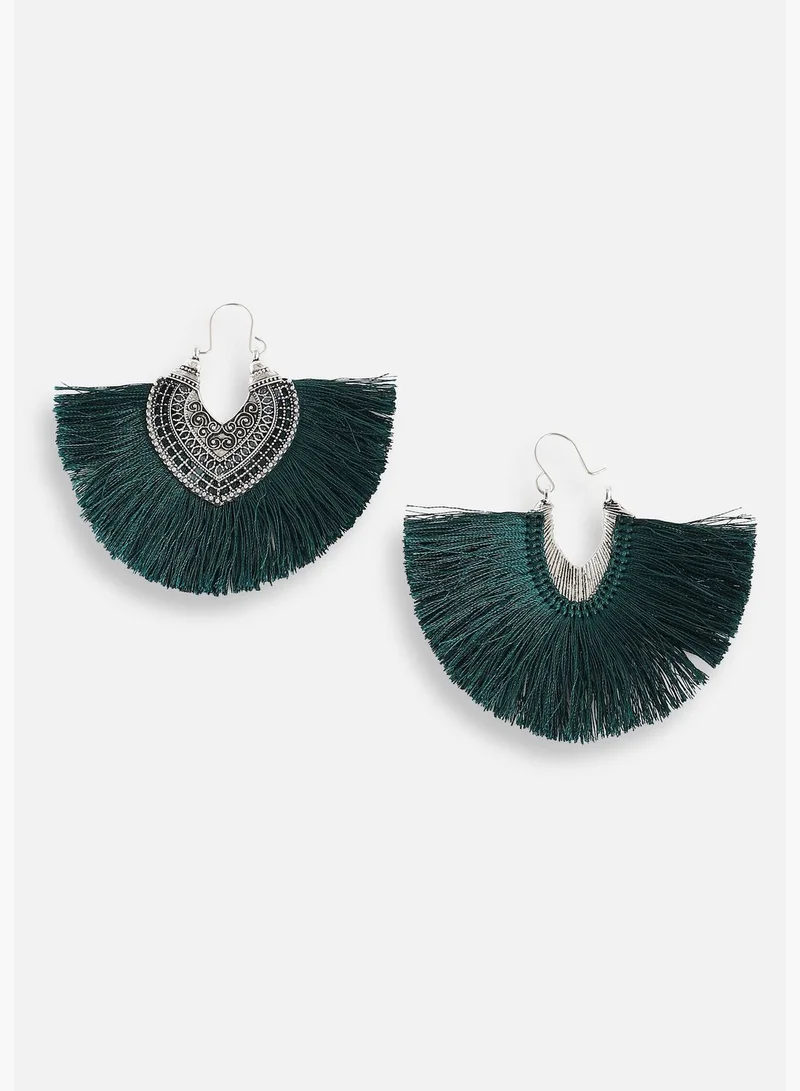 SOHI Gold Plated Designer Party Hoop Earring For Women