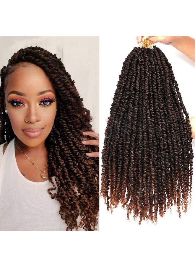 Outernice 8 Packs Passion Twist Crochet Hair 20 Inch Prelooped Crochet Braids Pretwisted Spring Twist Crochet Hair For Black Women (20 Inch (Pack Of 8) T30)  - Image 1