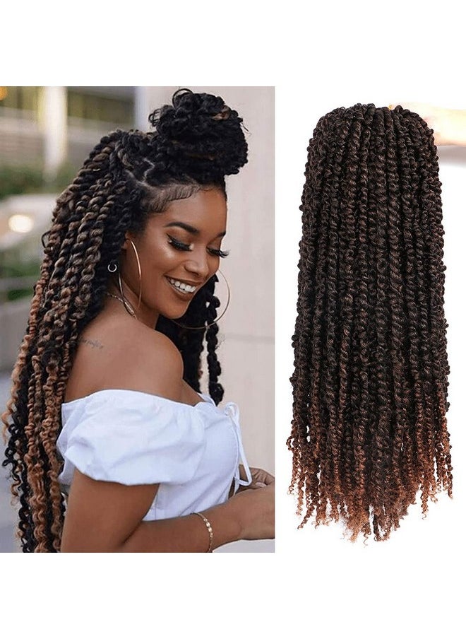 Outernice 8 Packs Passion Twist Crochet Hair 20 Inch Prelooped Crochet Braids Pretwisted Spring Twist Crochet Hair For Black Women (20 Inch (Pack Of 8) T30)  - Image 2