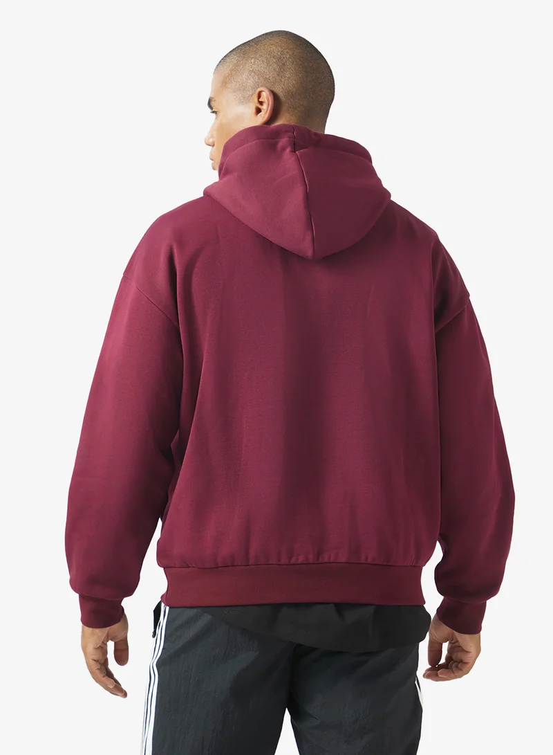 Adidas Originals MAROON 3-Stripes Adicolor Classics Hoodie for Men | Best Price UAE