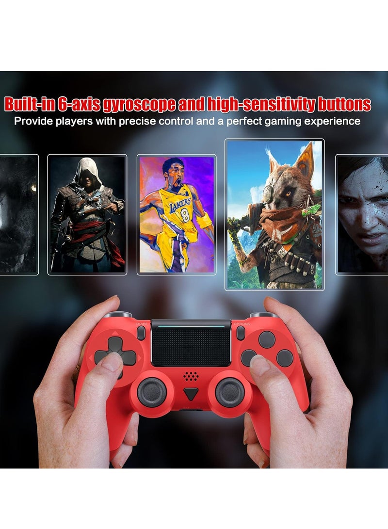 Wireless Game Controller for PS4 Console with Dual Vibration, 1000mAh Battery, and Charging Cable - Image 3