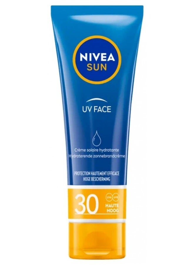 Nivea Sun UV Face Moisturizing Sun Cream SPF30 50 ml - Image 1