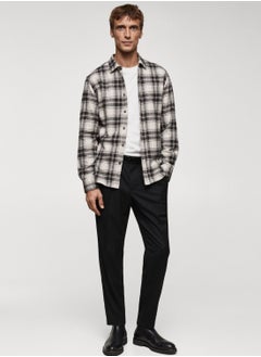 Mango Man Checked Regular Fit Shirt  - Image 4
