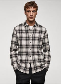Mango Man Checked Regular Fit Shirt  - Image 1