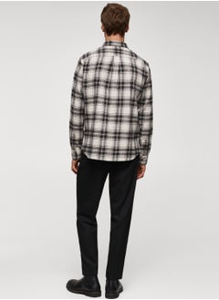 Mango Man Checked Regular Fit Shirt  - Image 2