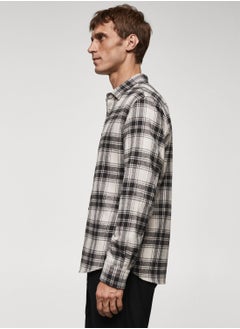 Mango Man Checked Regular Fit Shirt  - Image 3