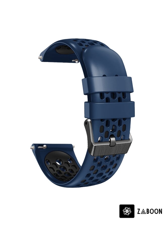 Zaboon Watch Band For Xiaomi Haylou RT LS05S 22mm Two-Color Breathable Silicone - Image 2