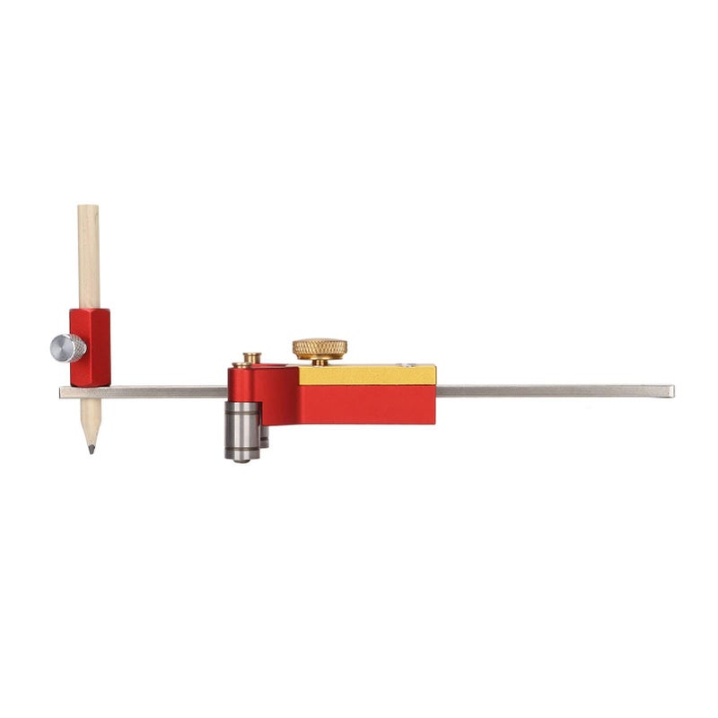 3 in 1 Scribing Ruler Aluminum Alloy 140mm Parallel Line Circle Maker - Image 5