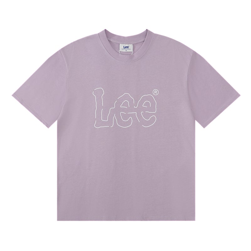 Lee Classic Logo Loose Round Neck Cotton Short Sleeve T-Shirt - Image 1