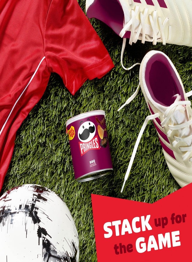 Pringles Potato Crisps Chips, Lunch Snacks, Office and Kids Snacks, Grab N' Go Pack, BBQ, 1.4oz Can (1 Can) - Image 4