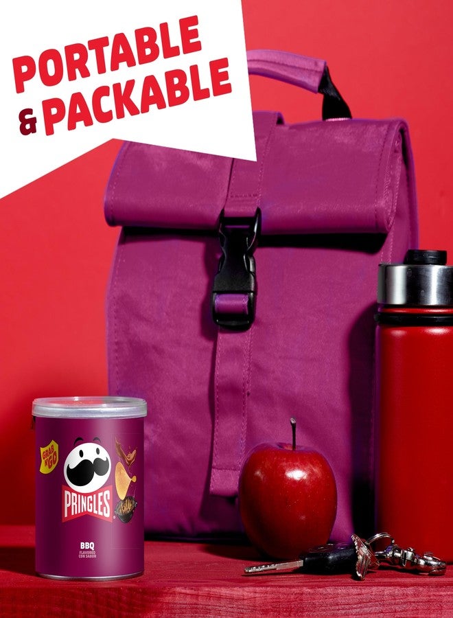 Pringles Potato Crisps Chips, Lunch Snacks, Office and Kids Snacks, Grab N' Go Pack, BBQ, 1.4oz Can (1 Can) - Image 3