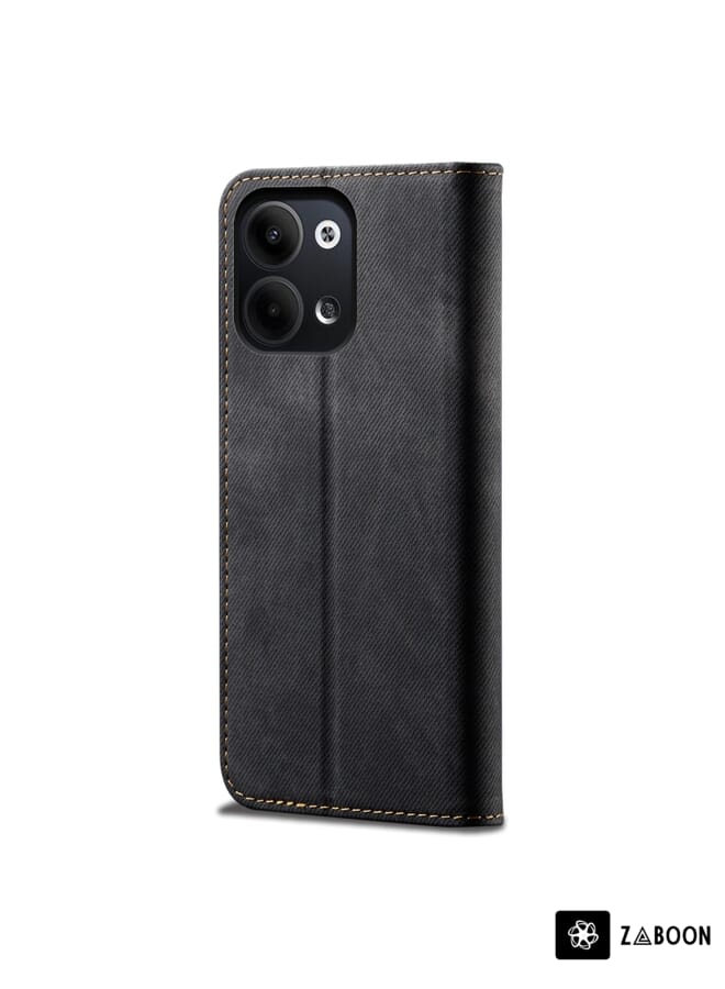 Zaboon Protective Case For OPPO Reno9 Denim Texture Leather - Image 3