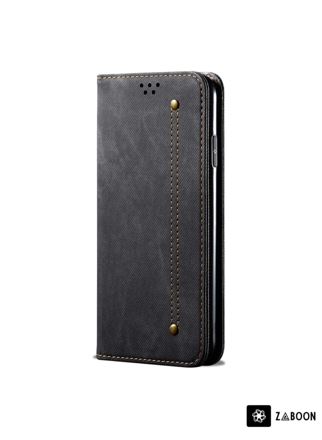 Zaboon Protective Case For OPPO Reno9 Denim Texture Leather - Image 2
