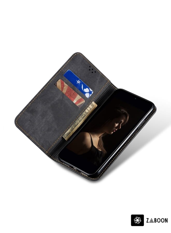 Zaboon Protective Case For OPPO Reno9 Denim Texture Leather - Image 5